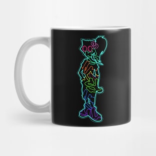 Dope Slluks woman neon signage drawing Mug